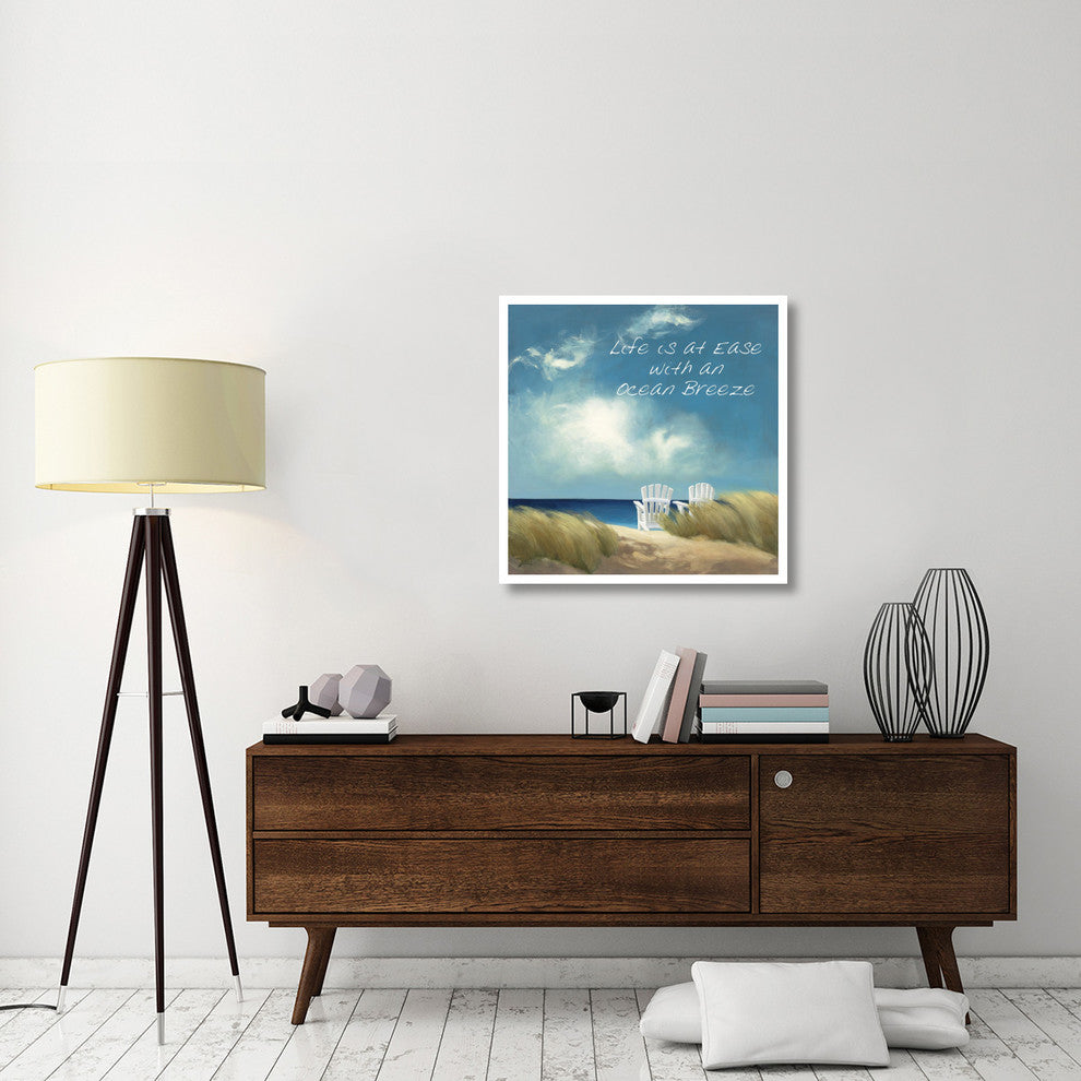 "A Perfect Day Ocean Breeze" Digital Paper Print by Julia Purinton, 32"x32"