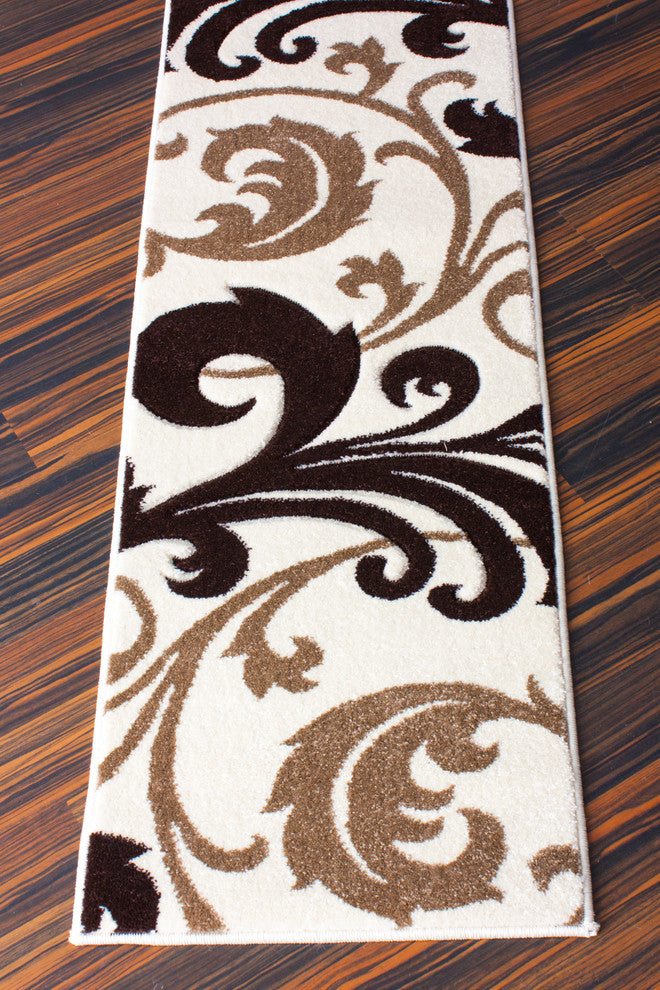 Well Woven Ruby Leslie Fleur De Lis Area Rug, Ivory