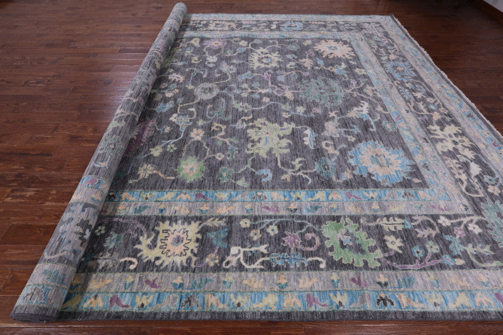 12' 0" X 15' 2" Turkish Oushak Handmade Wool Rug - Q13432