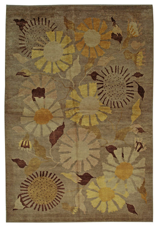 Brown Transitional All Over Ningxia Area Rug