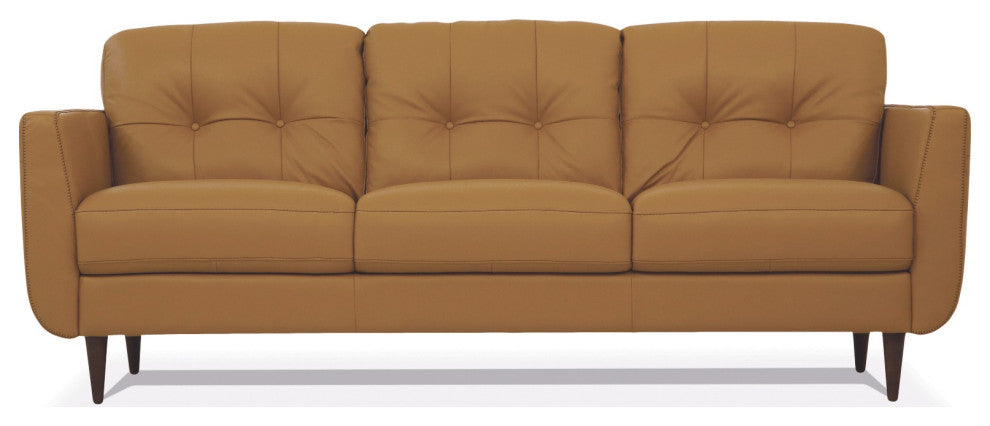 Radwan Sofa, Camel Leather