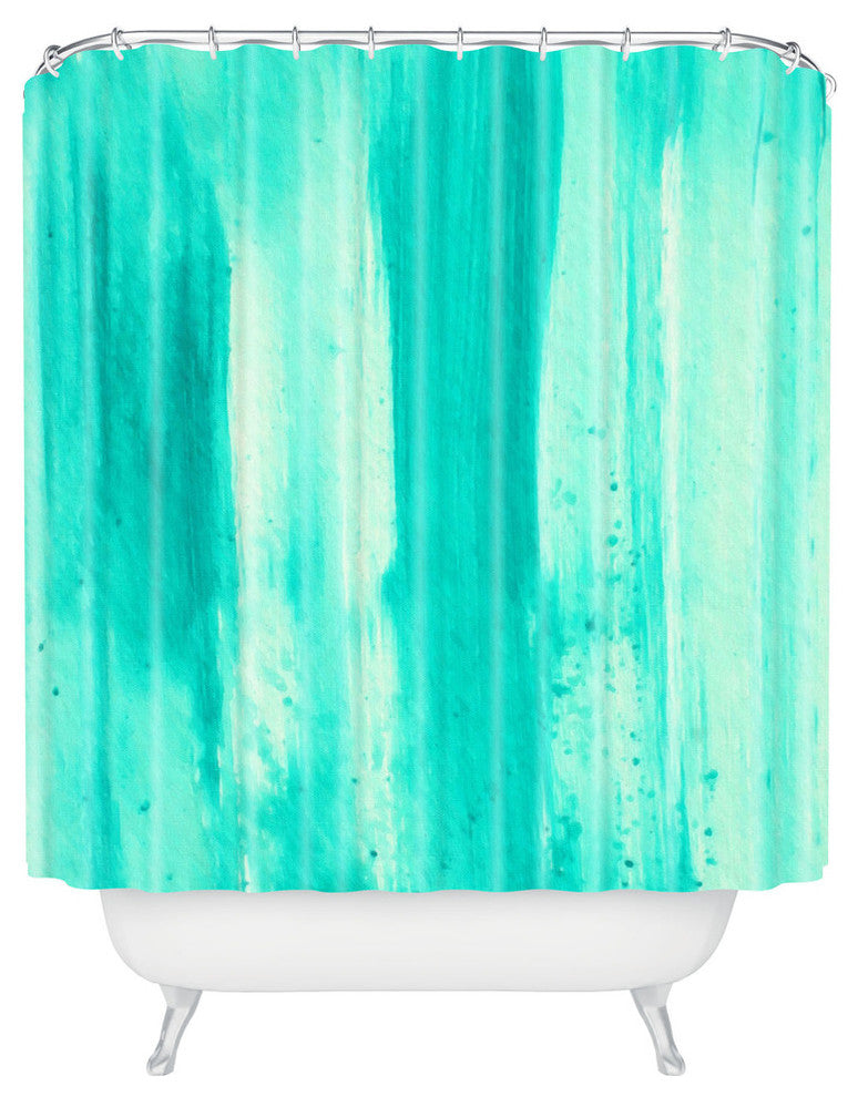 Madart Inc Modern Dance Aqua Passion Shower Curtain