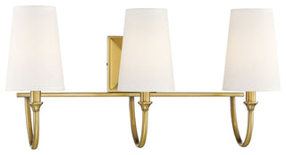 Cameron 3-Light Bath, Warm Brass
