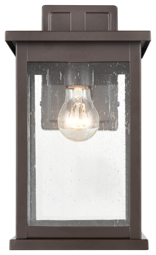 1 Light 7 in. Powder Coat Bronze Outdoor