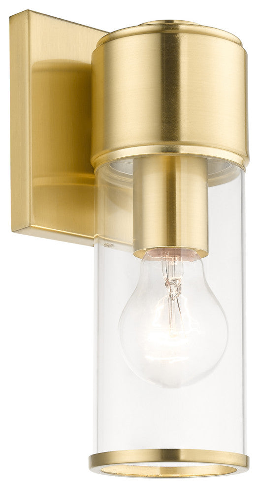 Quincy 1-Light Satin Brass ADA Sconce