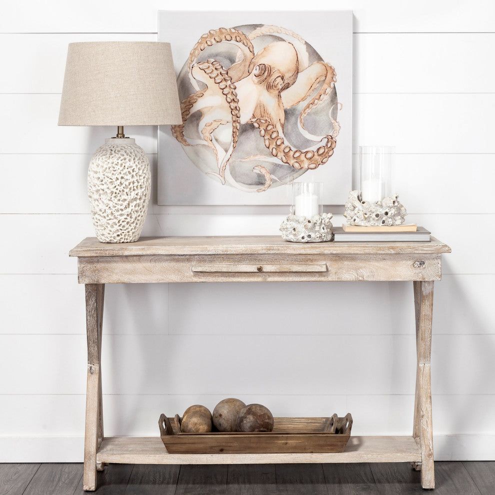 Tawny Brown Wood Trays, Set of 2
