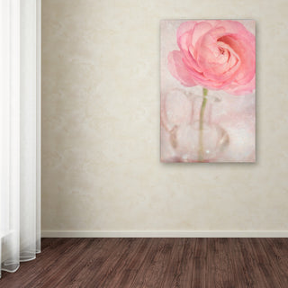 Cora Niele 'Single Rose Pink Flower' Canvas Art