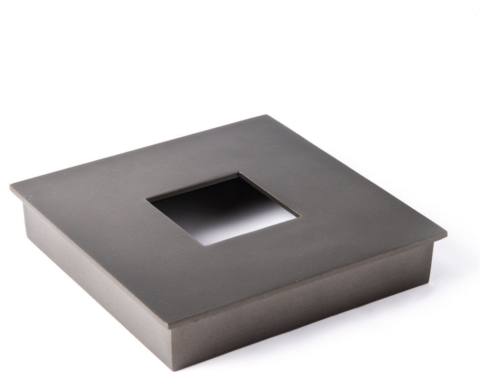 Medium Square Cover Cap Outdoor, Coastal Dark Smoke Finish