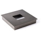 Medium Square Cover Cap Outdoor, Coastal Dark Smoke Finish