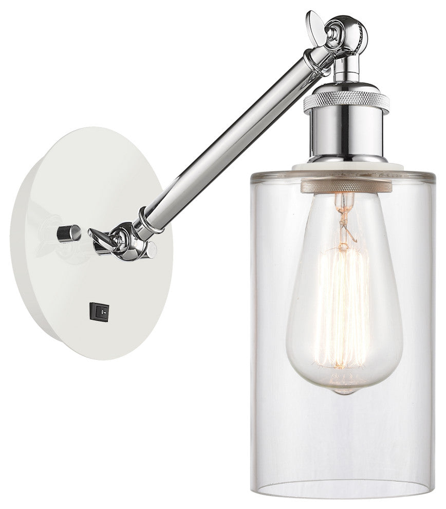 Innovations 317-1W-WPC-G802-LED 1-Light Sconce, White and Polished Chrome