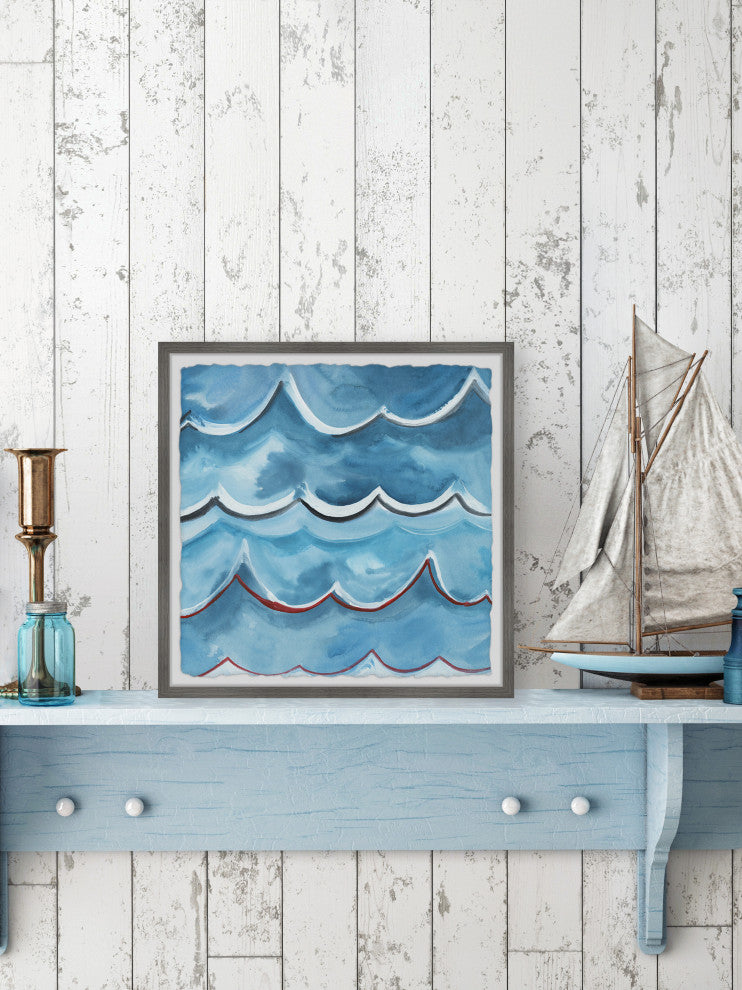 "The Next Wave" Framed Painting Print