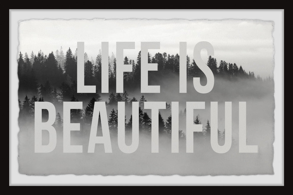 "Life Is Beautiful III" Framed Painting Print, 12x8