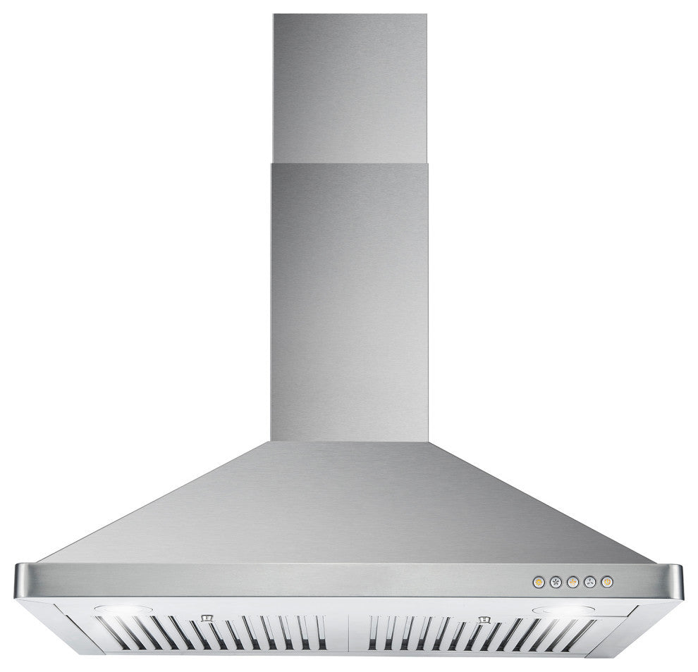4-Piece, 30" Electric Range, Range Hood, 24" Dishwasher and Refrigerator