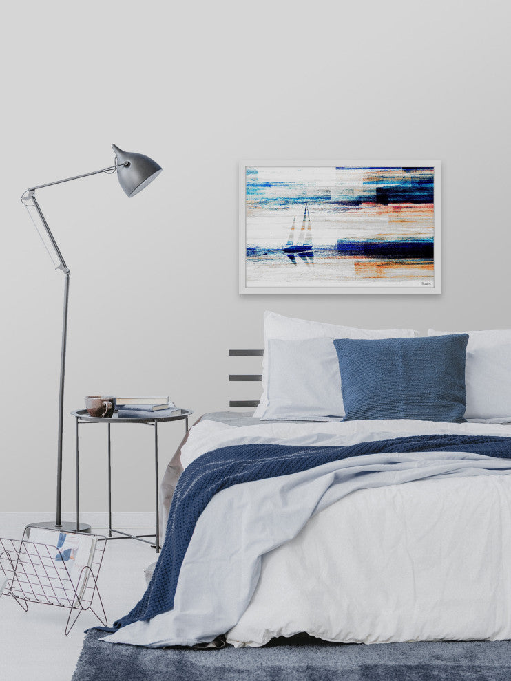 "Aegean Sea" Framed Painting Print, 36"x24"