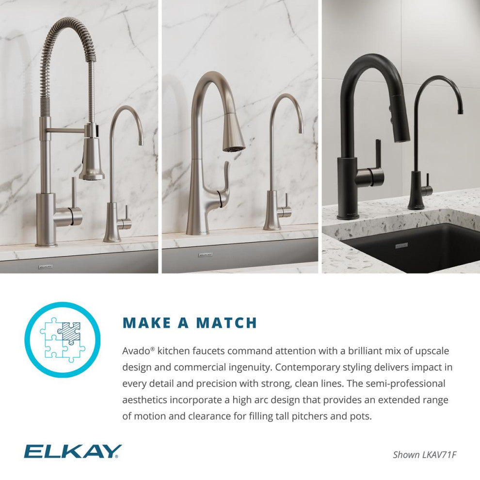 Elkay Avado Single Lever Filtered Beverage, Chrome
