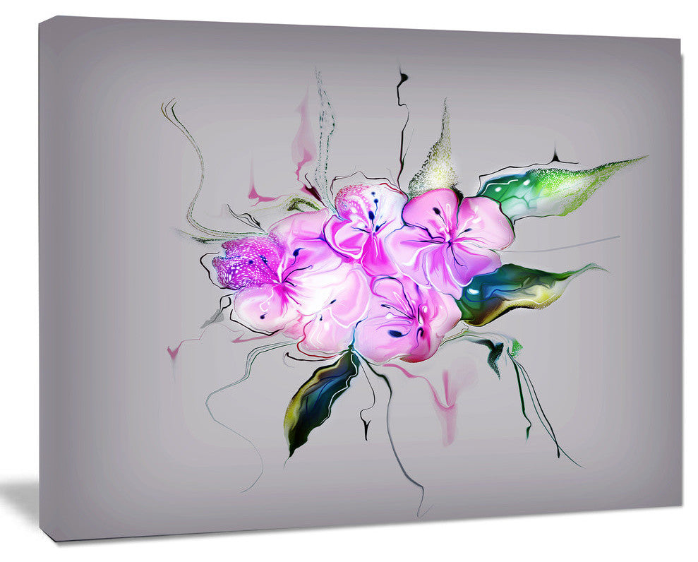 Purple and Pink Pansies Flowers, Large Animal Canvas Art Print, 40"x30"