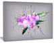 Purple and Pink Pansies Flowers, Large Animal Canvas Art Print, 40"x30"