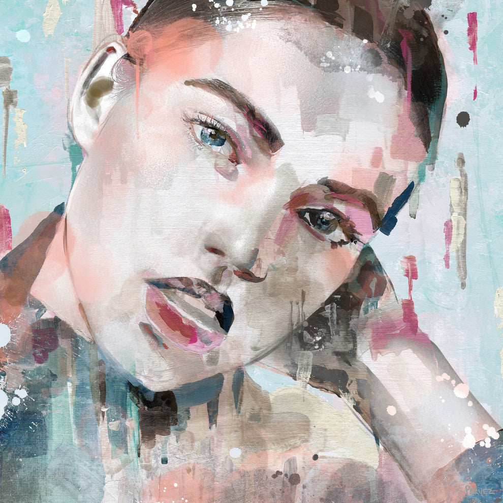 "Alluring Chic II" Painting Print on Wrapped Canvas, 48"x48"