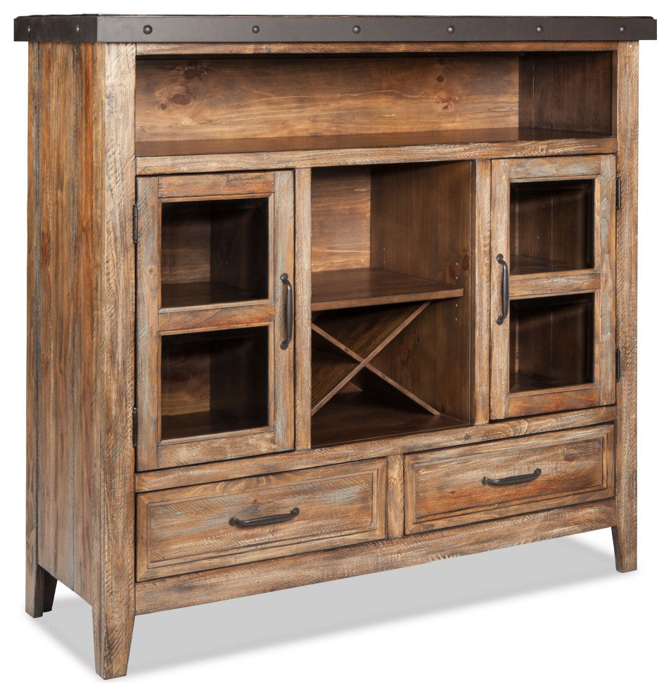 Taos 55" x 18" x 52" Pantry, Canyon Brown