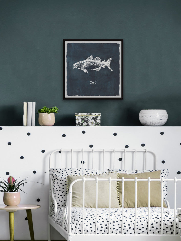 "Cod" Framed Painting Print, 12x12