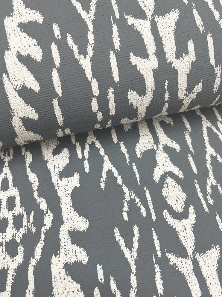 Rousseau Paperweave Charcoal Wallpaper