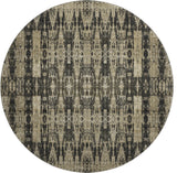 Premium Machine Washable Mayfield AMF580 Black 8' x 8' Round Rug
