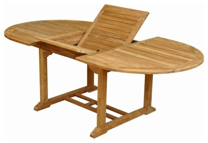 Bahama 87" Oval Extension Table Extra Thick Wood