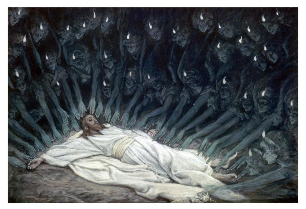 "Jesus Ministered to by Angels" Digital Paper Print by James Tissot, 32"x22"