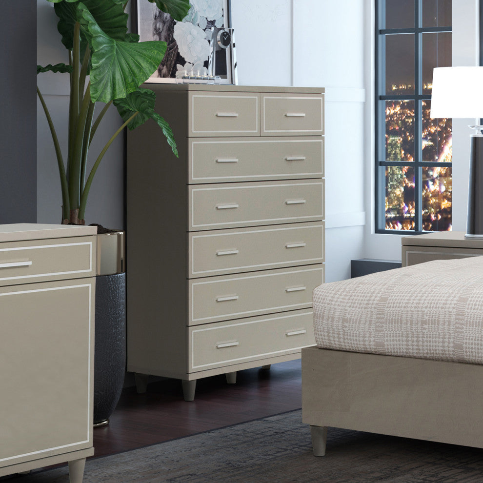 Urban Place 7-Drawer Chest, Dove Gray