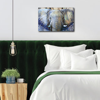 "Purple Elephant" Gallery-Wrapped Canvas Wall Art, 12"x18"