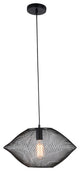 Elegant Lighting Brighton Collection Pendant, Black