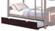 Twin Trundle, Espresso Pine Wood and Plywood Espresso