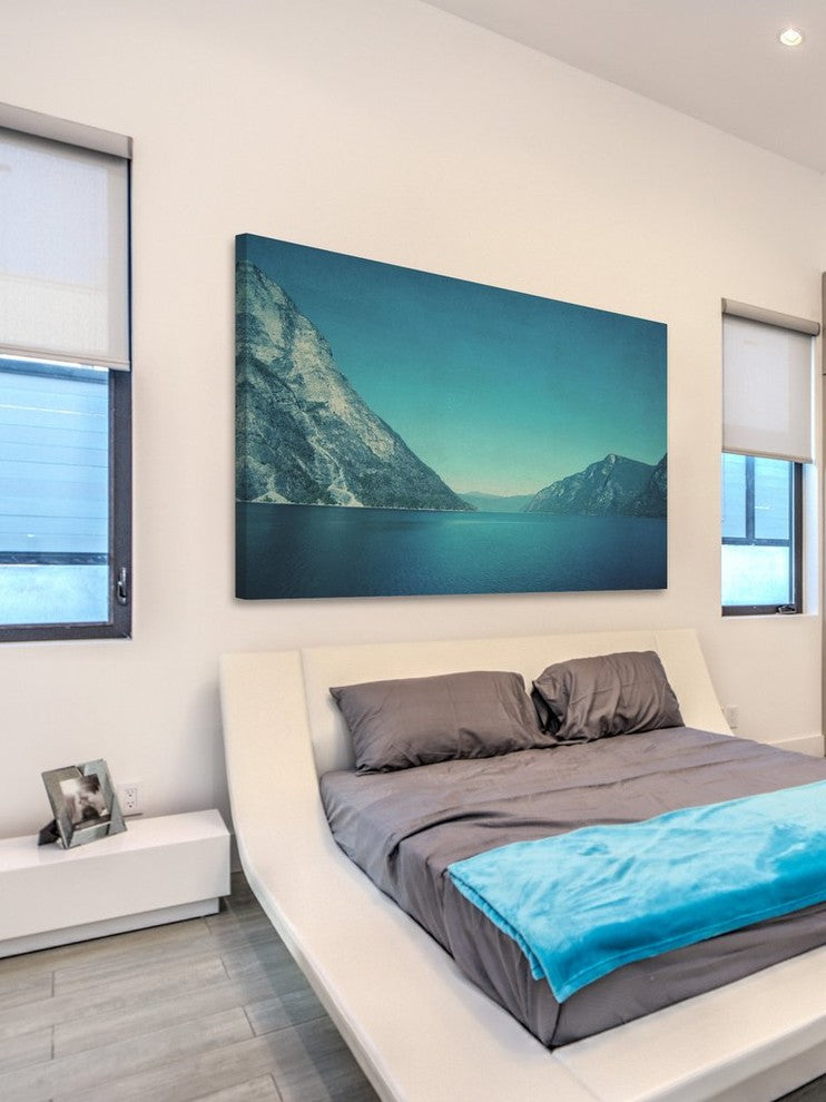 "Mountain Blues" Print on Wrapped Canvas by Ingrid Beddoes