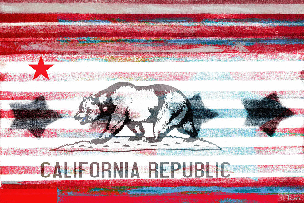 "Cal Repub" Fine Art Canvas Print, 36"x24"