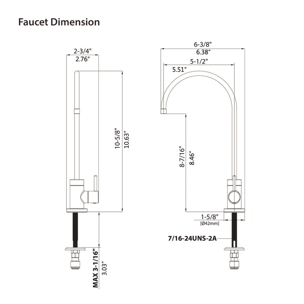 Givingtree Kitchen Water Filter Faucet, Drinking Water Faucet