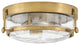Hinkley Harper 3-Light Small Flush Mount 3640HB-CS, Heritage Brass