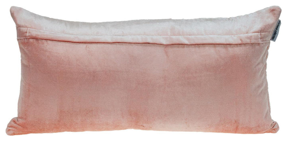 Parkland Collection Reta Pink Throw Pillow, Rectangle