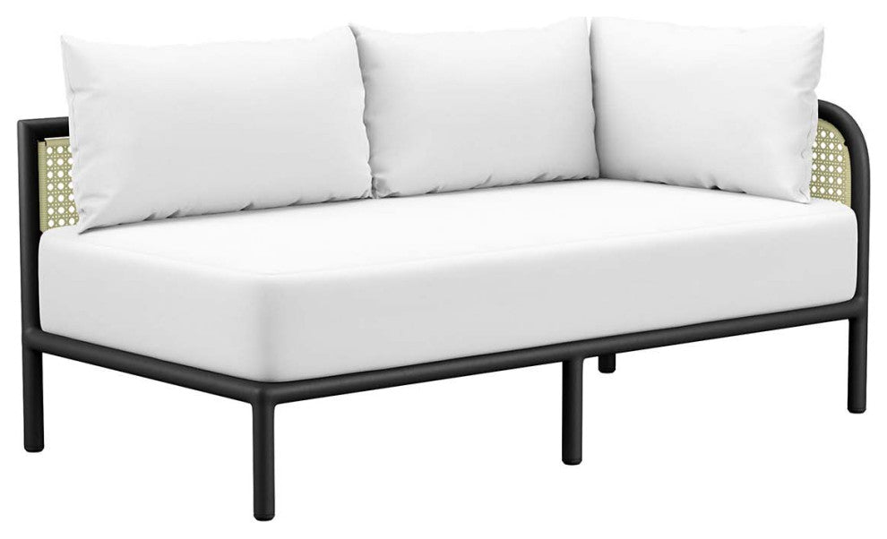 Hanalei Outdoor Patio 3-Piece Sectional, Ivory White