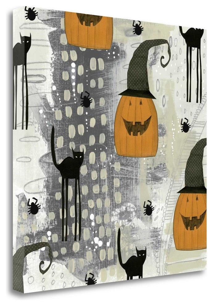 "Halloween Pattern 2" By Sarah Ogren, Giclee Print on Gallery Wrap Canvas