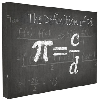 "The Definition of Pi" Stretched Canvas Wall Art