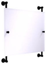 Carolina Landscape Frameless Rail Mounted Mirror, Matte Black