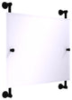 Carolina Landscape Frameless Rail Mounted Mirror, Matte Black