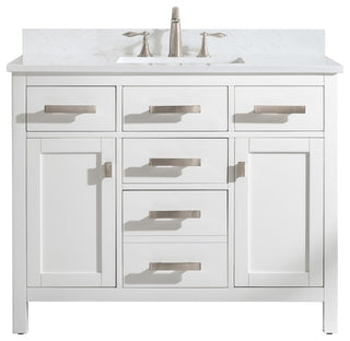Valentino 42" Single Vanity, White