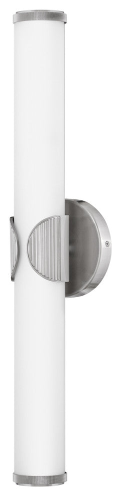 Hinkley Femi 22.5" Large LED Bath Vanity Light, Brushed Nickel+Etched Opal Glass