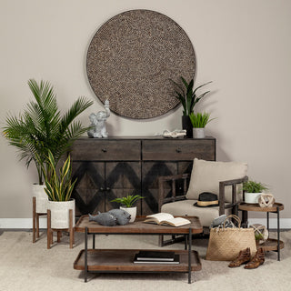 Skylar I Cream Fabric w/ Dark Brown Solid Wood Frame Accent Chair