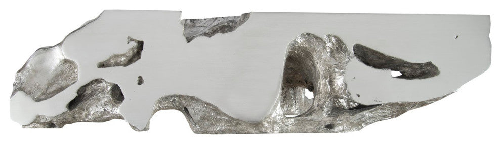 Brivo Freeform Console Table, Silver Leaf