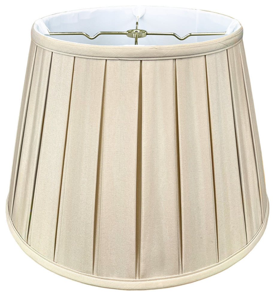Royal Designs Empire English Pleat Lamp Shade, Beige, 11x18x12, Single