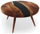 Gamba di Legno Coffee Table, Black, 27.6" 70cm