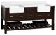 Charlotte 72" Bathroom Vanity, Chocolate, Quartz