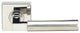 Aurora Lever, Tubular Passage, Split Finish Polished/Satin Stainless Steel